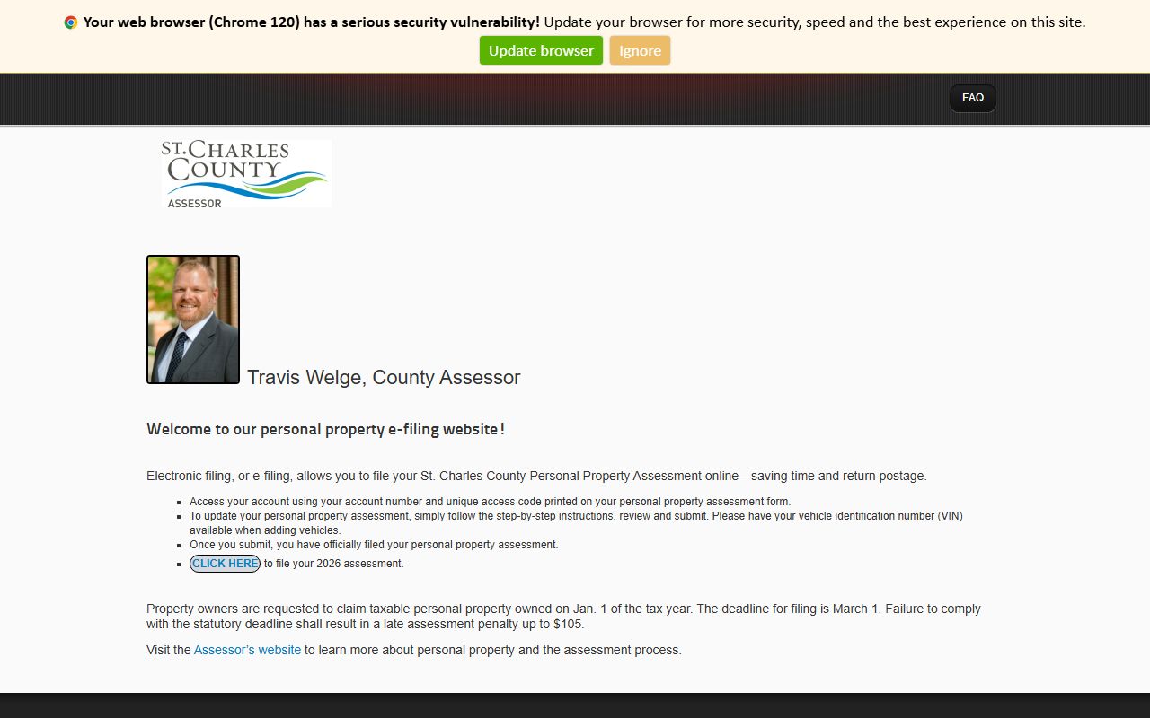 St. Charles County Assessor search for O'Fallon property records