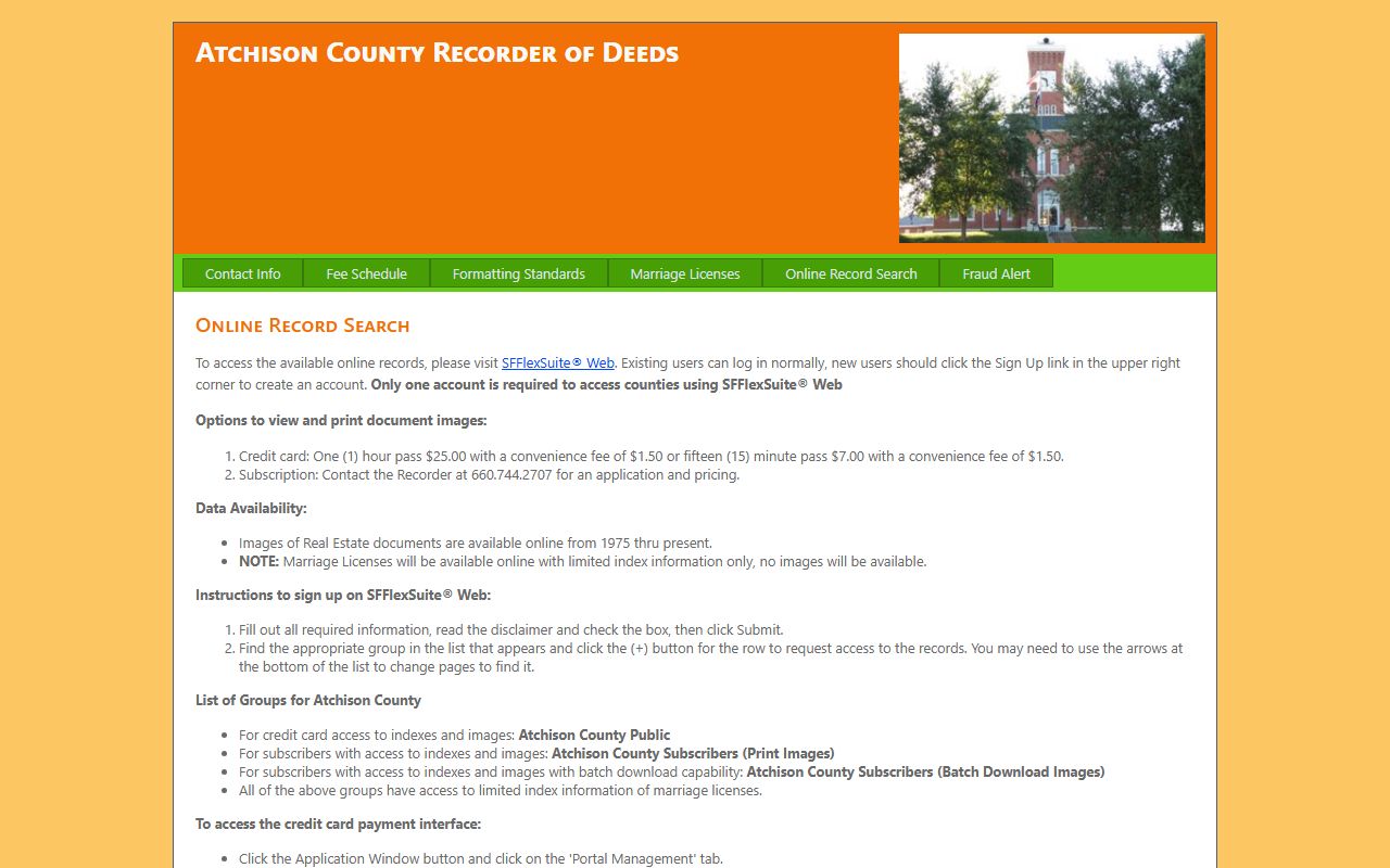 Atchison County property records online portal
