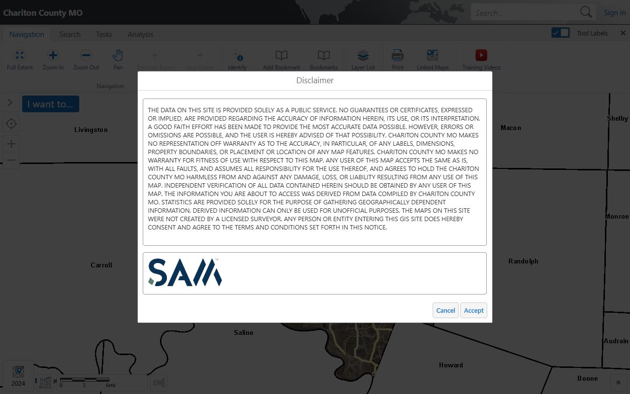 Chariton County Missouri property records online search portal