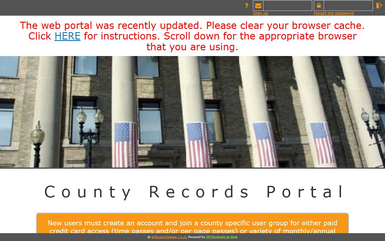 Iron County Missouri online property records search portal