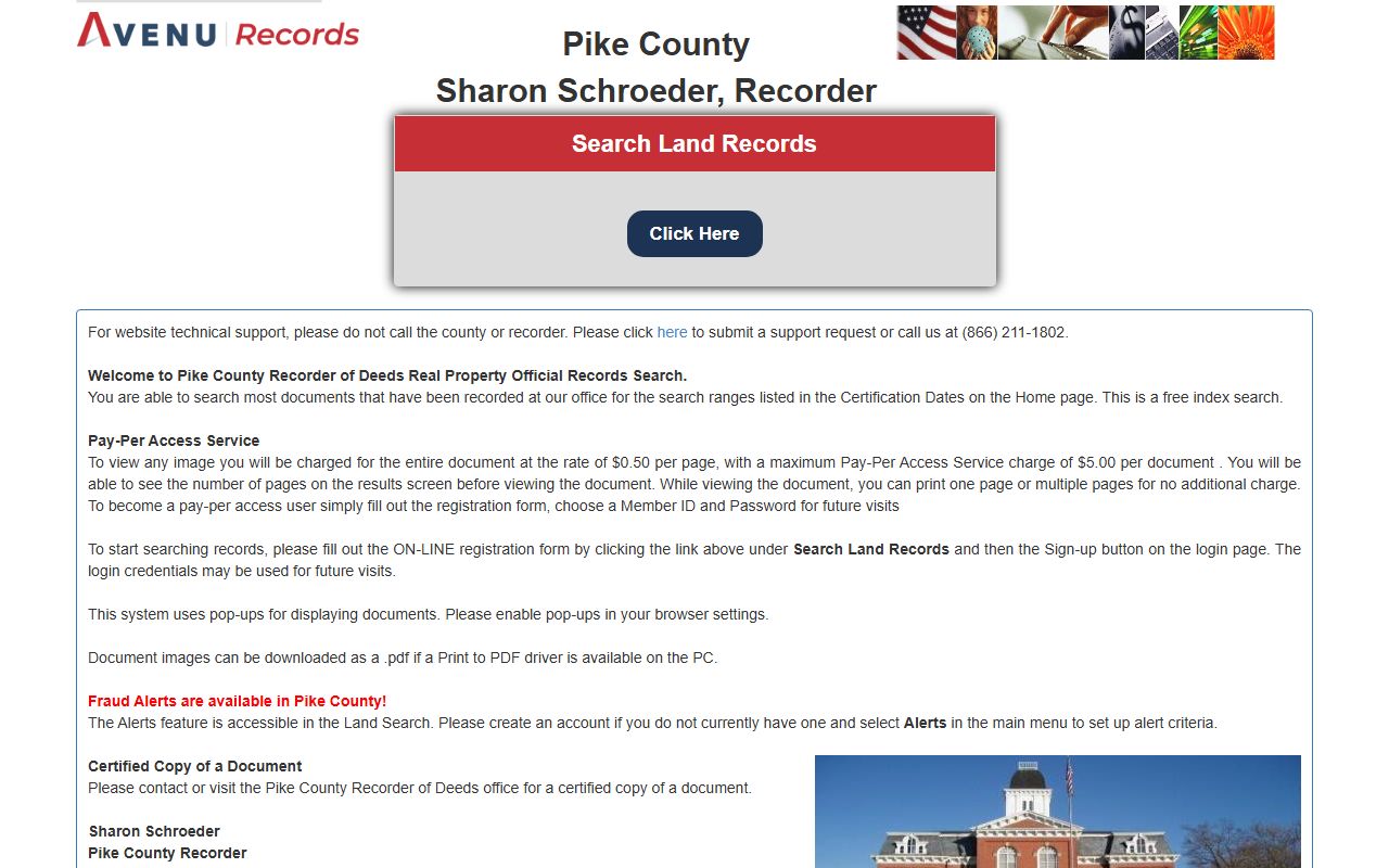 Pike County property records online search portal