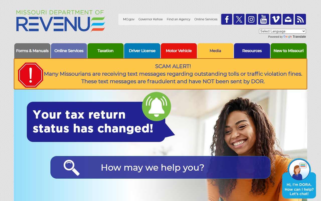 Missouri Department of Revenue property tax information for Missouri property records